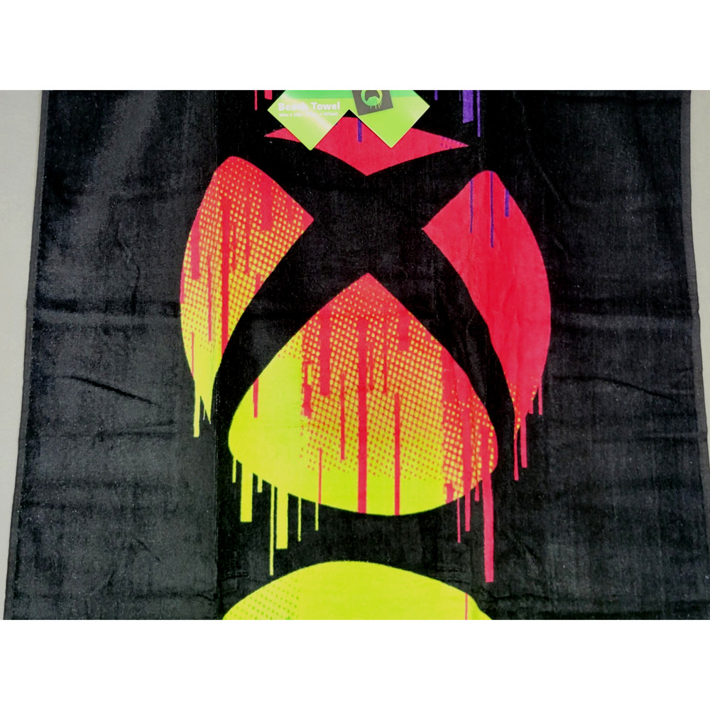Xbox Official Gamers Beach Pool Bath Towel 28" x 58" Swimming New - Picture 9 of 12
